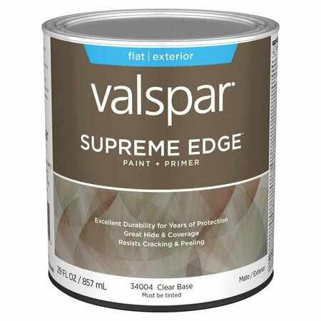 VALSPAR 1 qt. Supreme Acrylic Latex House Trim Paint & Primer, Clear 028.0034004.005